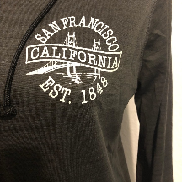 TEE MAX Sweatshirt Women's Size Small Gray San Francisco Full Zip Hoodie - Picture 4 of 8